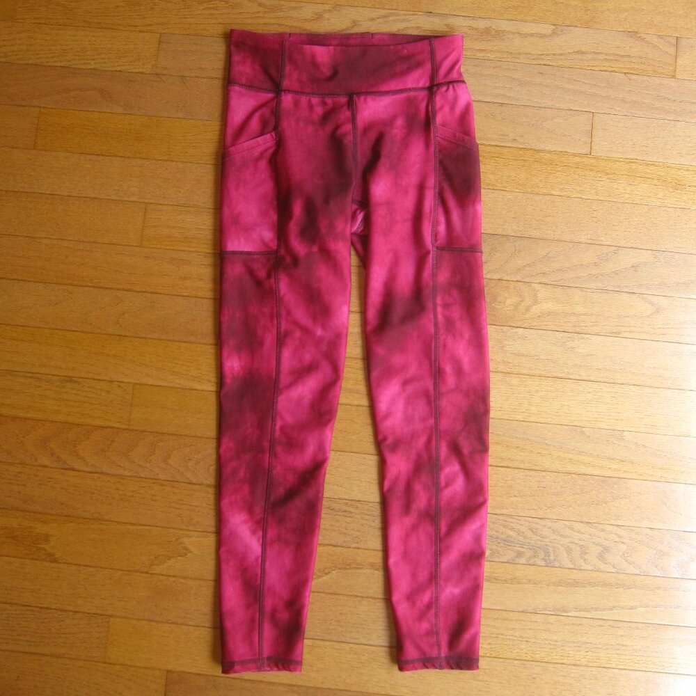 Gap Fit Dry Athletic Leggings Girls Size XL / 12 Sports Pants Side Pockets Pink